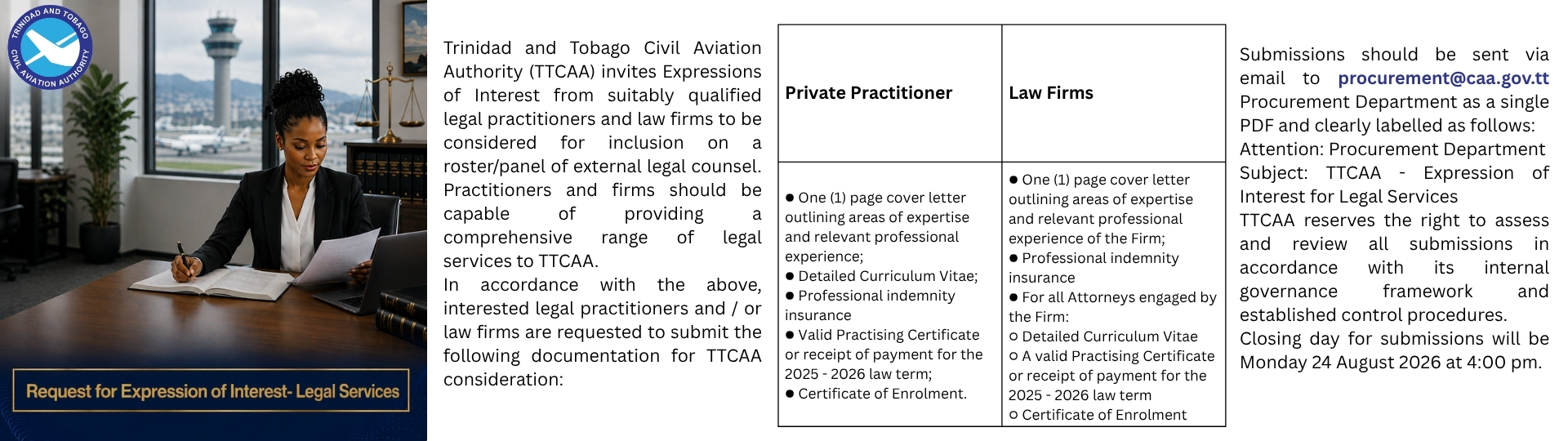 TTCAA Request for Expression of Interest- Legal Services